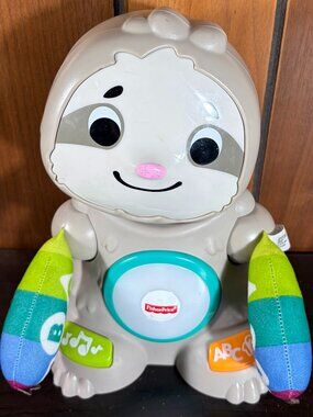 Fisher-Price Linkimals Smooth Moves Sloth with Interactive Music Works Great EUC
